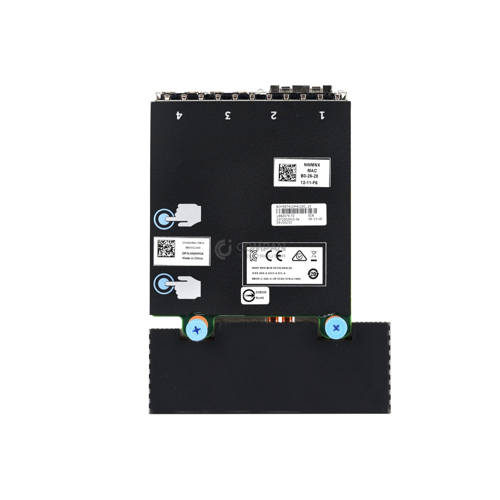 NWMNX DELL BROADCOM 57412 10GB DUAL PORT SFP NETWORK ADAPTER